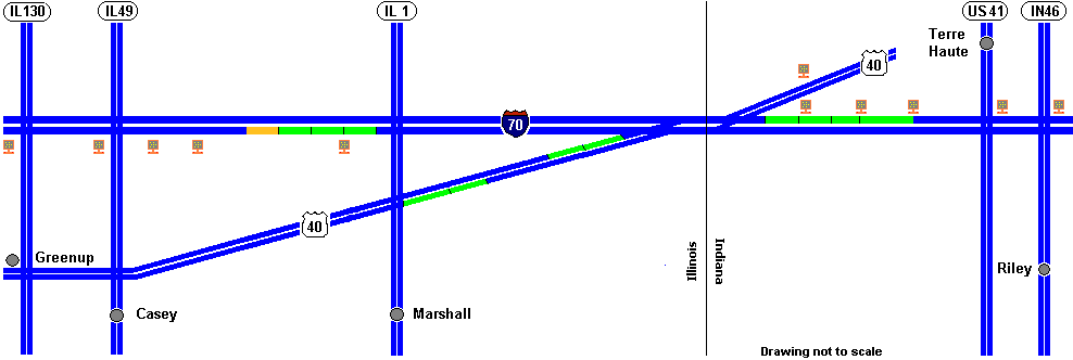 Map of I-70