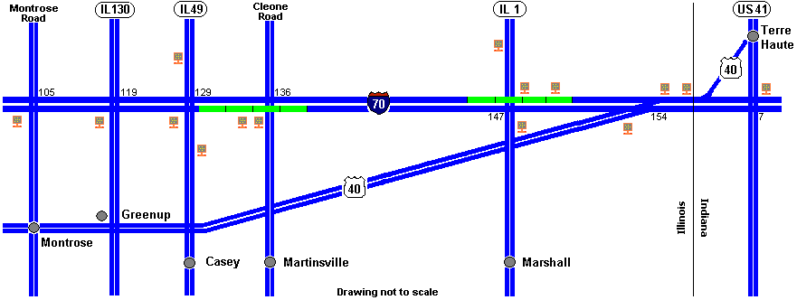 Map of I-70