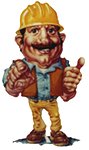 Construction Cartoon Man